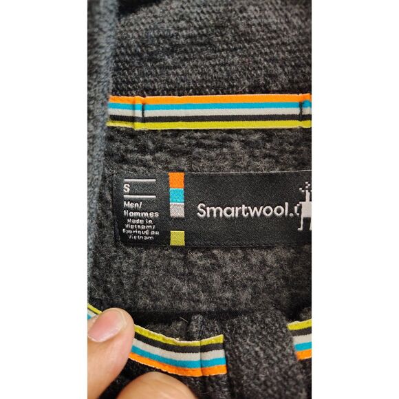 Smartwool Carbon Collection Men's Small Trail Wool Charcoal Gray‎ Vest - Picture 3 of 6